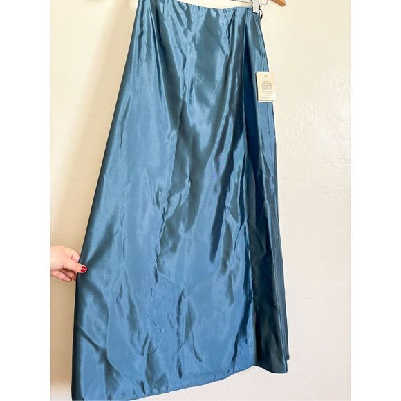 Jessica McClintock y2k 90s blue maxi skirt size 2 - Picture 5 of 13